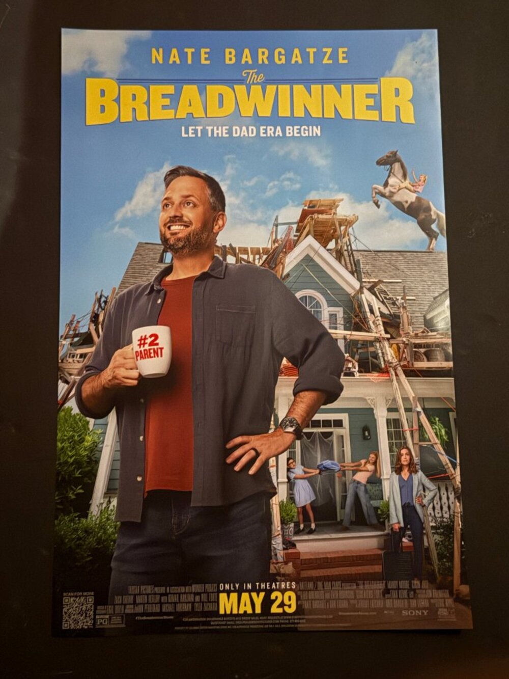 The Breadwinner Mini Movie Poster Nate Bargatze May 29 Release 11x17